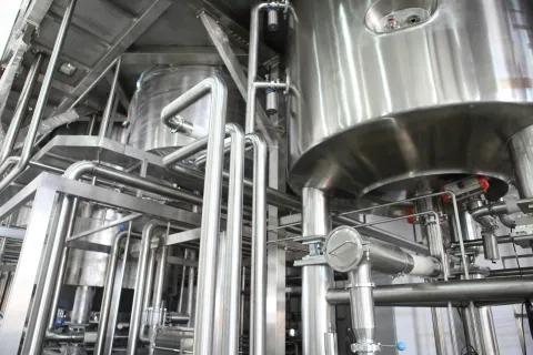 Photo de pièces industrielles métallique propre